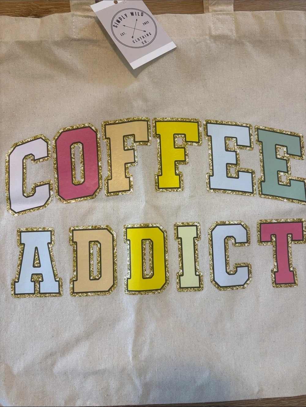Coffee Addict Canvas Tote Bag